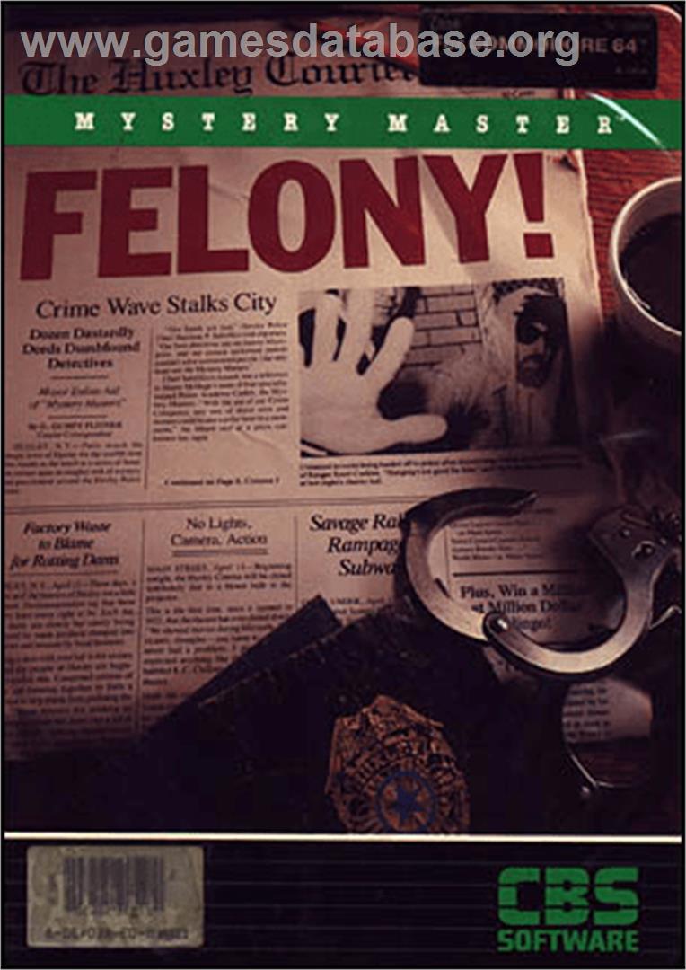 Mystery Master: Felony! - Commodore 64 - Artwork - Box