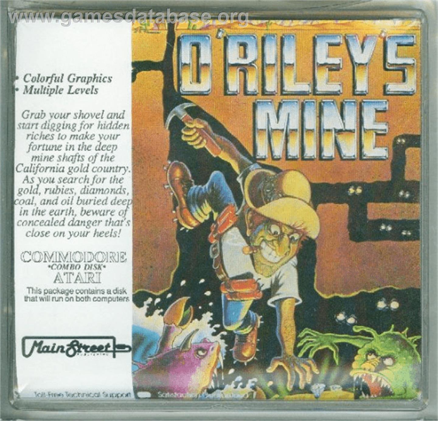 O'Riley's Mine - Commodore 64 - Artwork - Box
