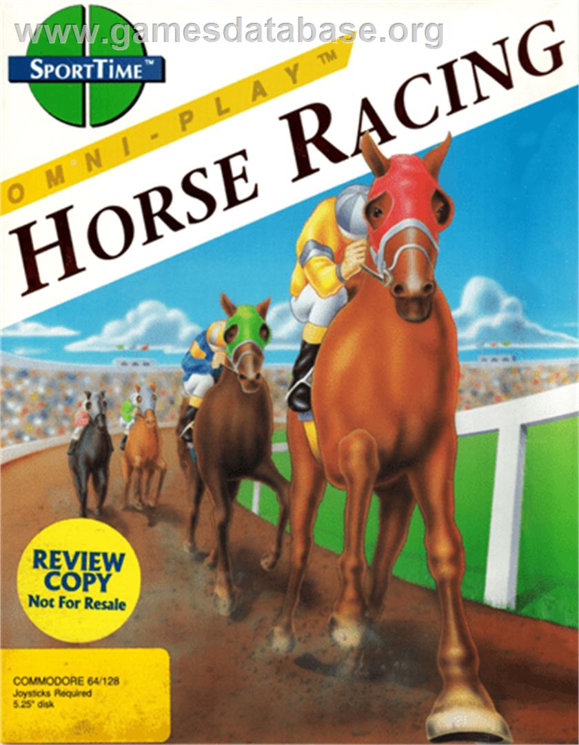 Omni-Play Horse Racing - Commodore 64 - Artwork - Box