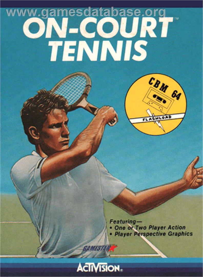 On-Court Tennis - Commodore 64 - Artwork - Box