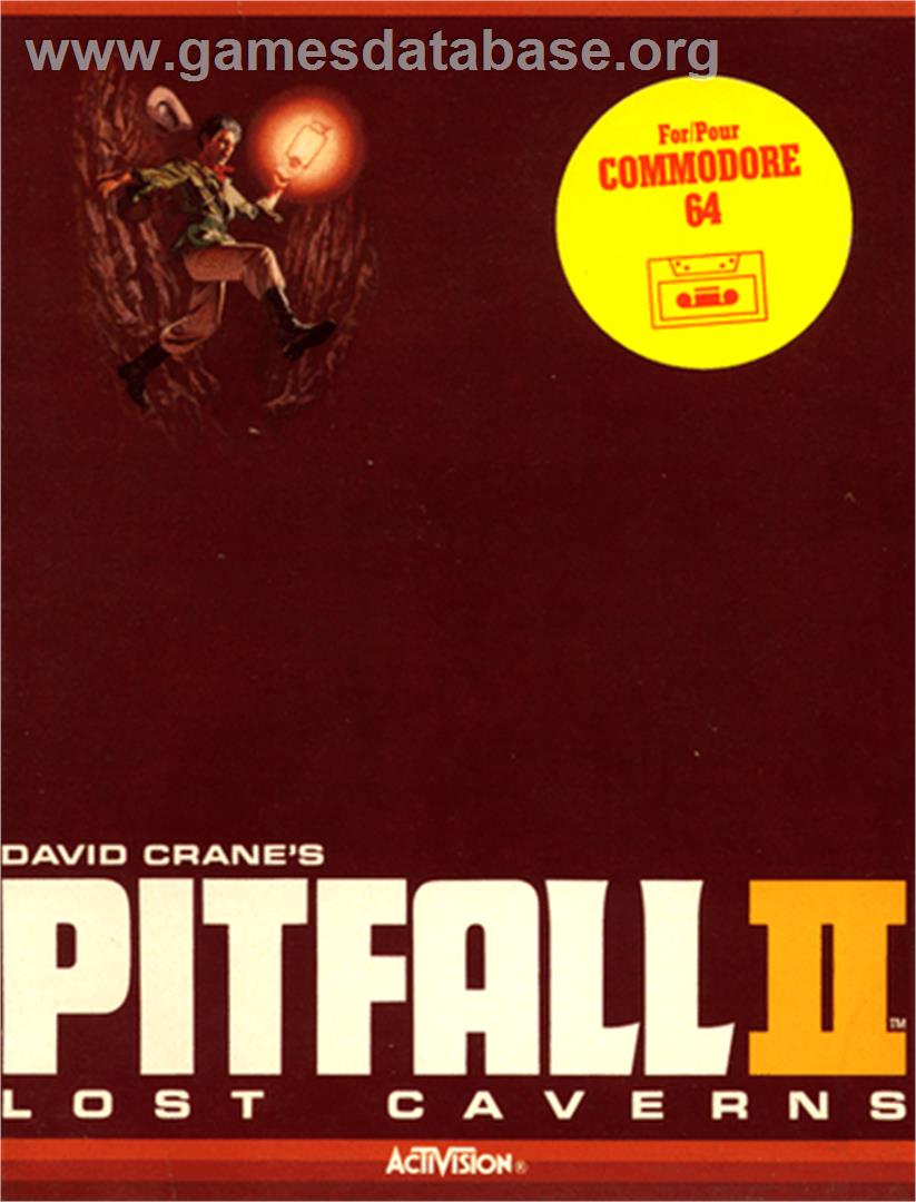 Pitfall II: Lost Caverns - Commodore 64 - Artwork - Box