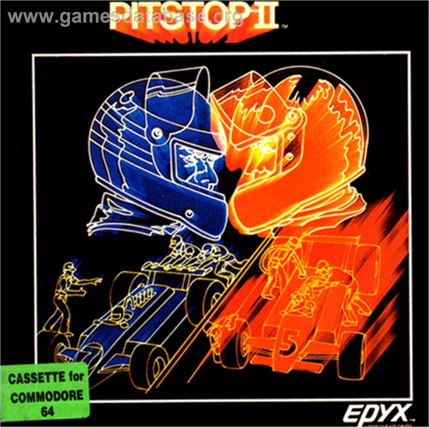 Pitstop II - Commodore 64 - Artwork - Box