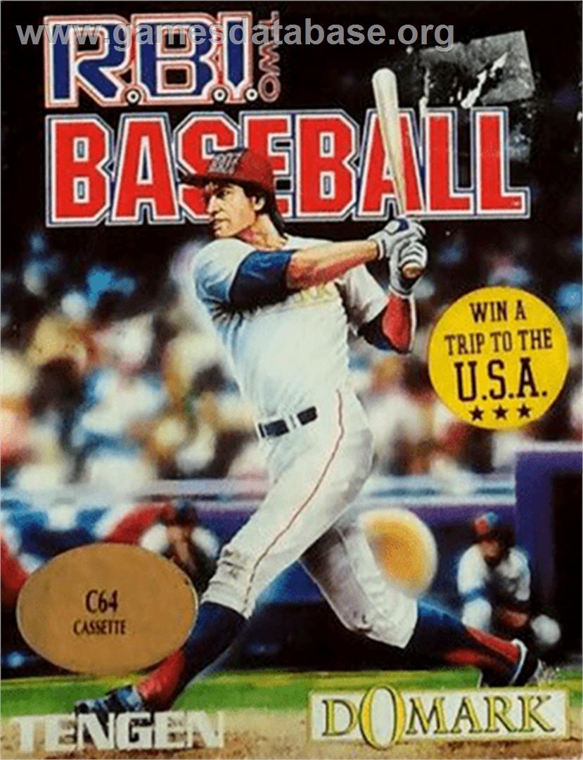 RBI 2 Baseball - Commodore 64 - Artwork - Box