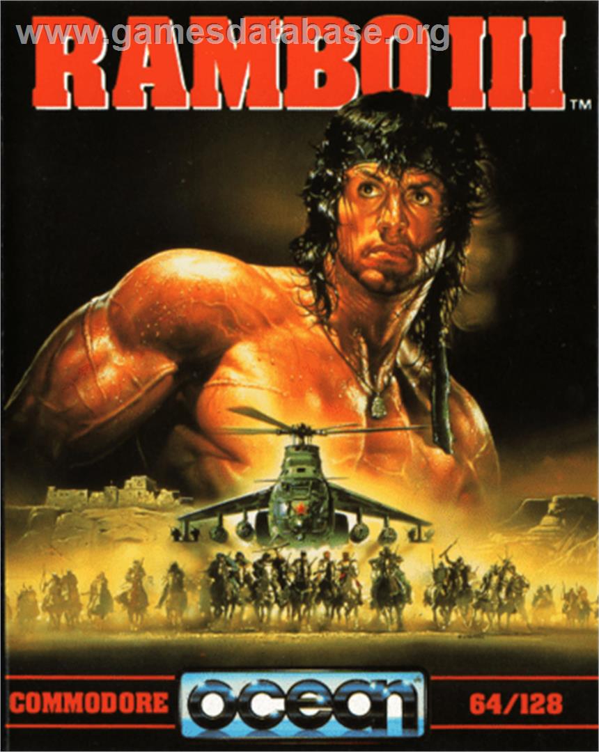 Rambo III - Commodore 64 - Artwork - Box