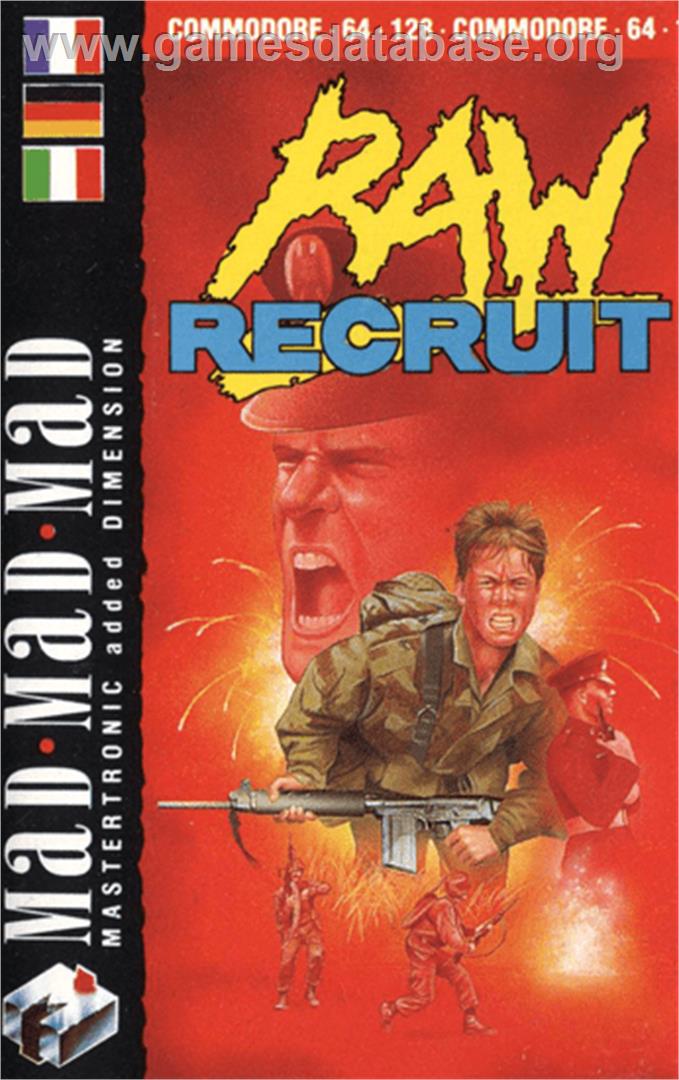 Raw Recruit - Commodore 64 - Artwork - Box