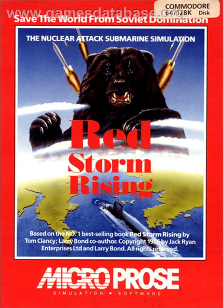 Red Storm Rising - Commodore 64 - Artwork - Box