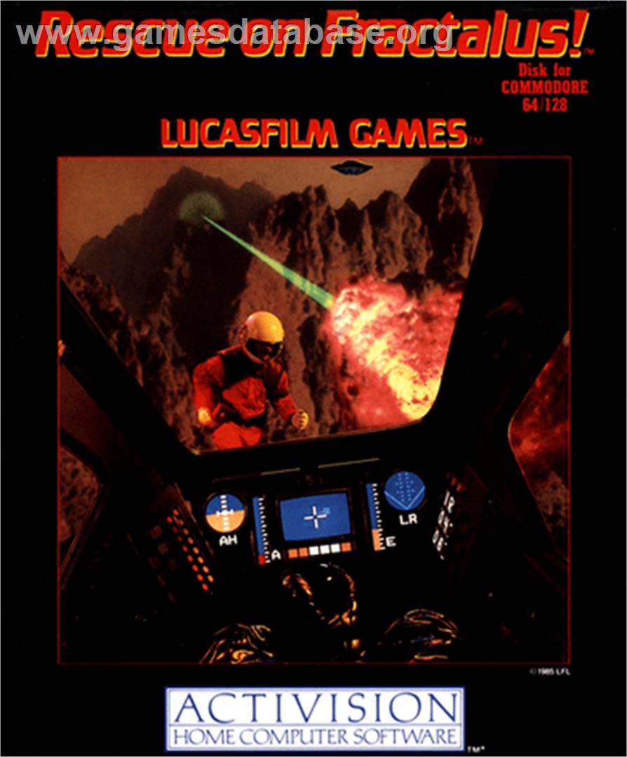 Rescue on Fractalus! - Commodore 64 - Artwork - Box
