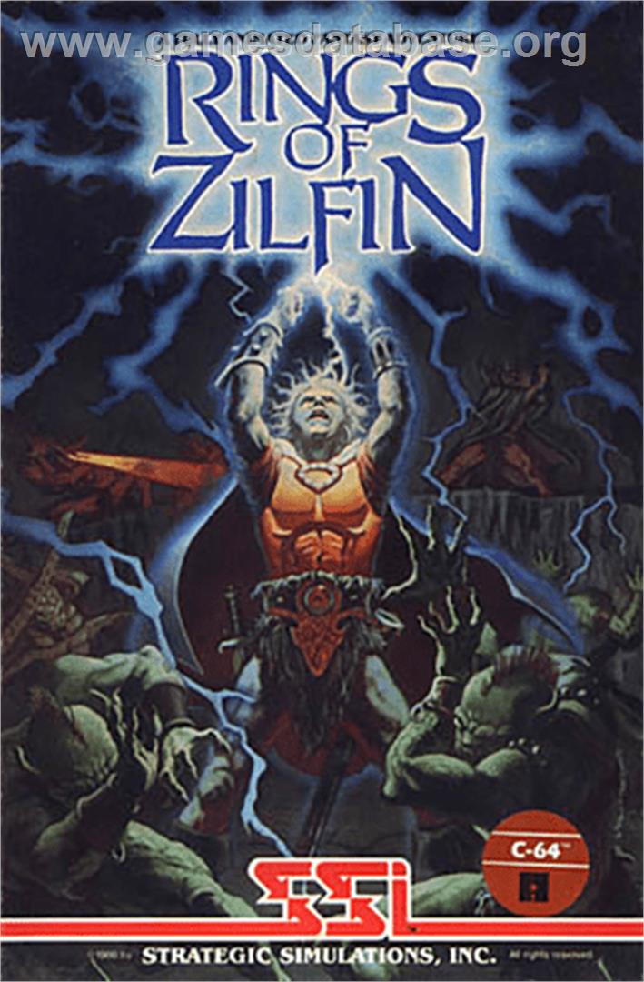 Rings of Zilfin - Commodore 64 - Artwork - Box