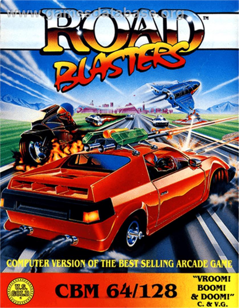 RoadBlasters - Commodore 64 - Artwork - Box