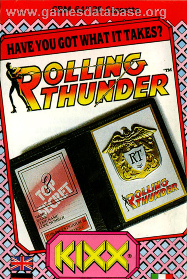 Rolling Thunder - Commodore 64 - Artwork - Box