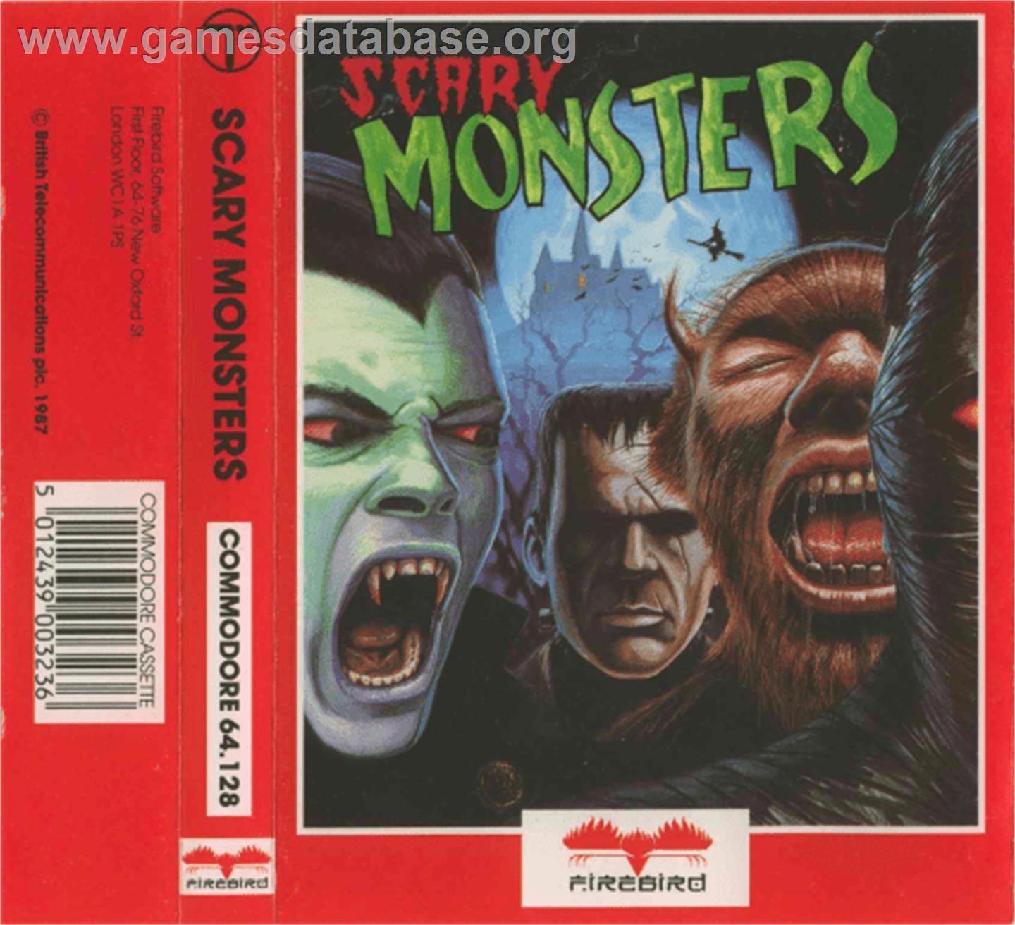 Scary Monsters - Commodore 64 - Artwork - Box