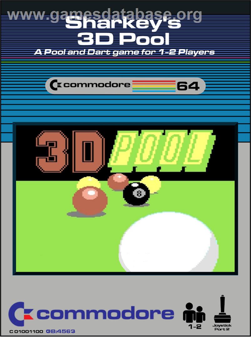 Sharkey's 3D Pool - Commodore 64 - Artwork - Box