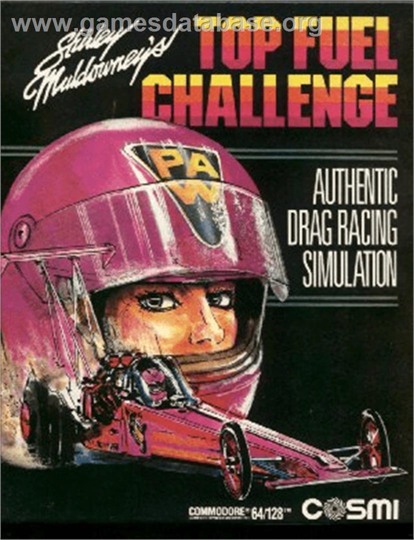 Shirley Muldowney's Top Fuel Challenge - Commodore 64 - Artwork - Box