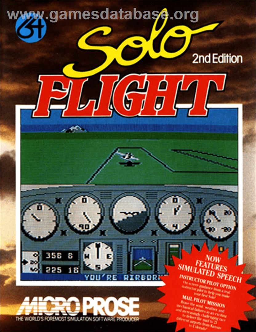 Solo Flight - Commodore 64 - Artwork - Box