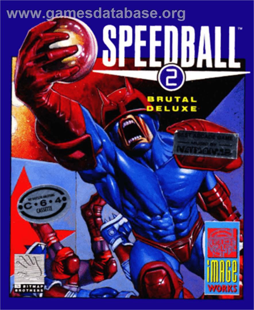 Speedball 2: Brutal Deluxe - Commodore 64 - Artwork - Box