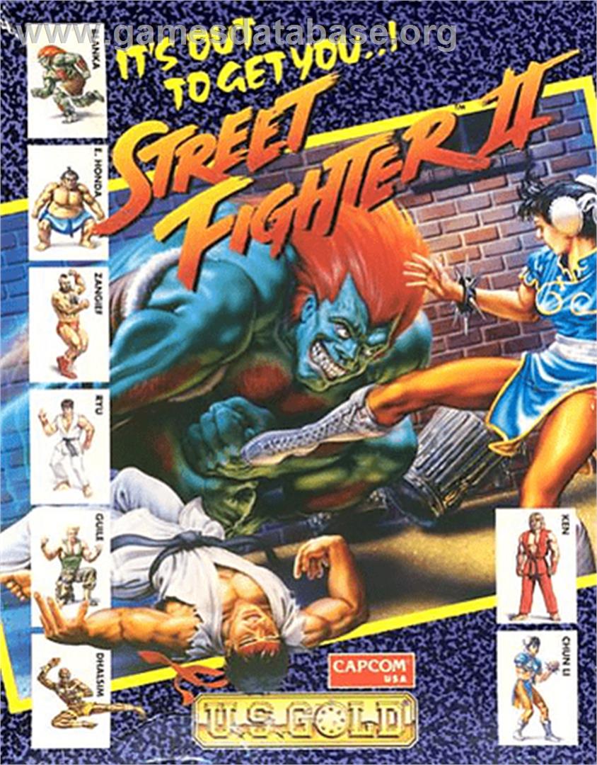 Street Fighter II - Commodore 64 - Artwork - Box