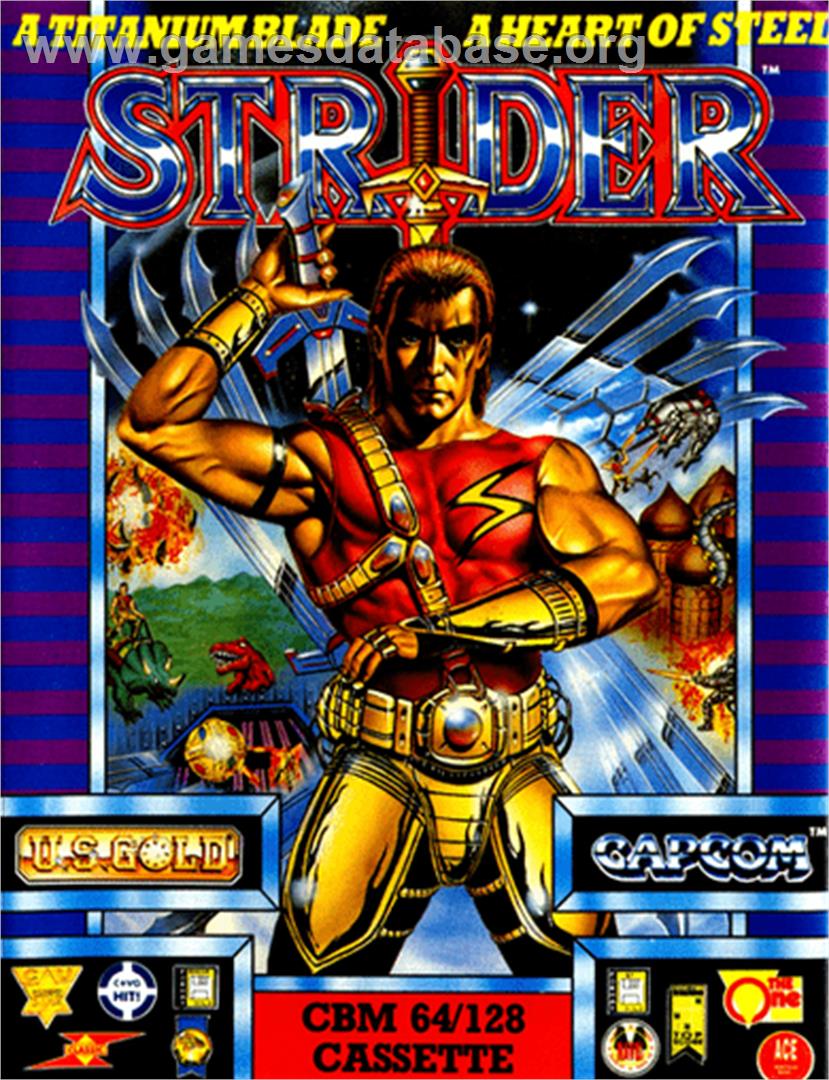 Strider - Commodore 64 - Artwork - Box