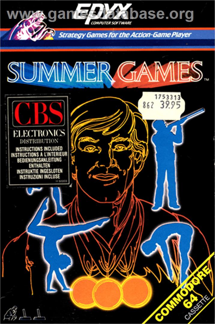 Summer Games - Commodore 64 - Artwork - Box