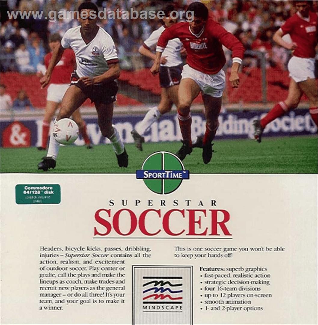 SuperStar Soccer - Commodore 64 - Artwork - Box