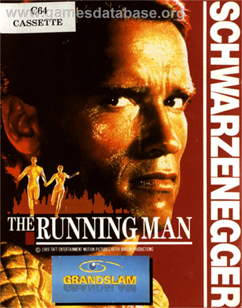 The Running Man - Commodore 64 - Artwork - Box
