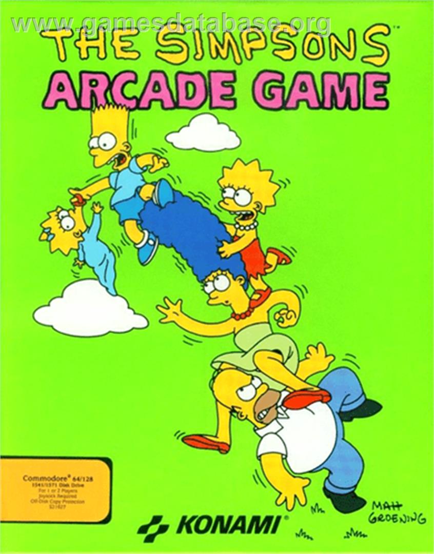 The Simpsons Arcade Game - Commodore 64 - Artwork - Box