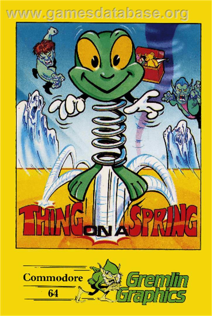 Thing on a Spring - Commodore 64 - Artwork - Box