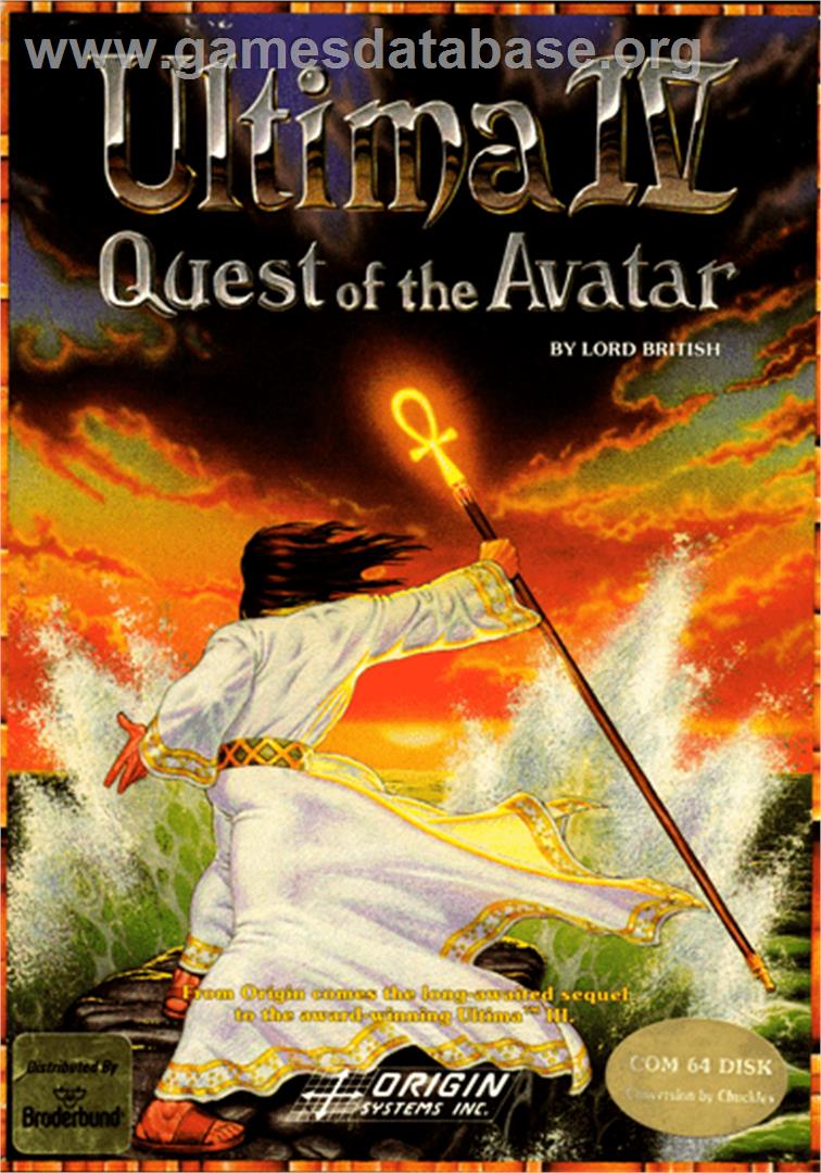 Ultima IV: Quest of the Avatar - Commodore 64 - Artwork - Box