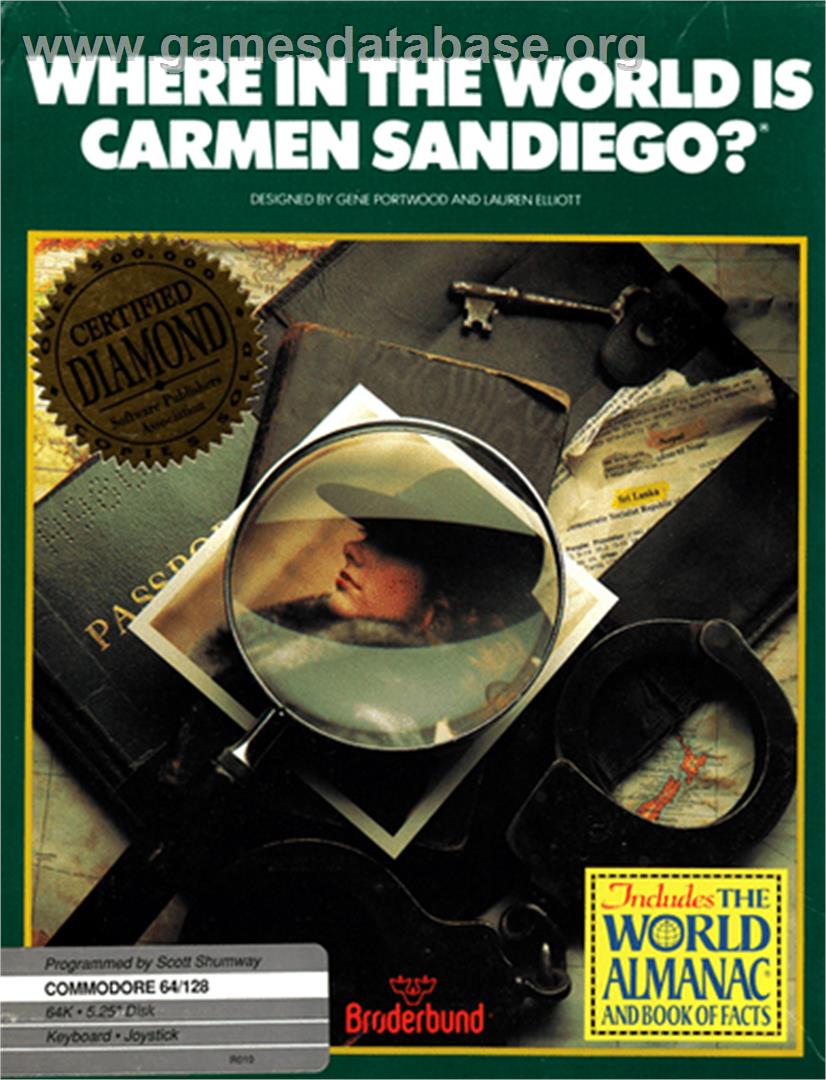 Where in the World is Carmen Sandiego? - Commodore 64 - Artwork - Box