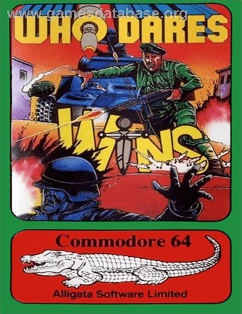 Who Dares Wins - Commodore 64 - Artwork - Box