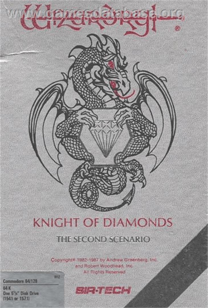 Wizardry II: The Knight of Diamonds - Commodore 64 - Artwork - Box