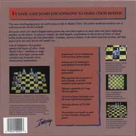 Box back cover for Battle Chess on the Commodore 64.