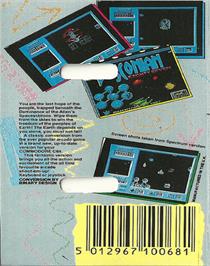 Box back cover for Bosconian '87 on the Commodore 64.