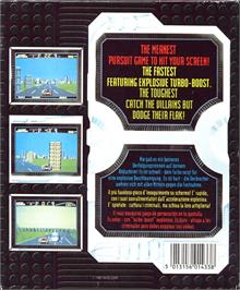 Box back cover for Chase H.Q. II: Special Criminal Investigation on the Commodore 64.
