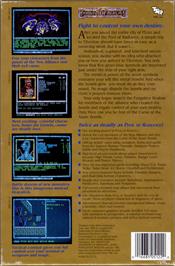 Box back cover for Curse of the Azure Bonds on the Commodore 64.