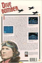 Box back cover for Dive Bomber on the Commodore 64.