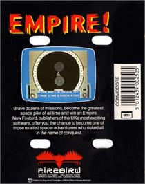 Box back cover for Empire: Wargame of the Century on the Commodore 64.