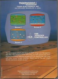 Box back cover for Espial on the Commodore 64.