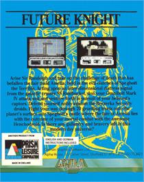 Box back cover for Future Knight on the Commodore 64.