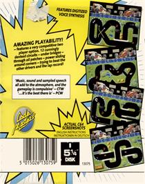 Box back cover for Grand Prix Simulator 2 on the Commodore 64.