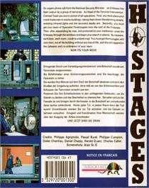 Box back cover for Hostage: Rescue Mission on the Commodore 64.