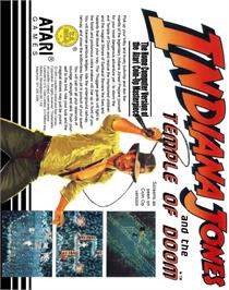 Box back cover for Indiana Jones and the Temple of Doom on the Commodore 64.