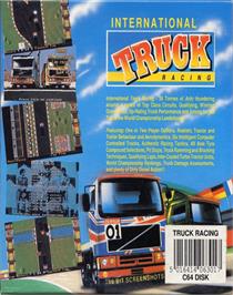Box back cover for International Truck Racing on the Commodore 64.