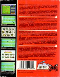 Box back cover for Manchester United Europe on the Commodore 64.