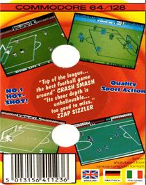 Box back cover for Match Day II on the Commodore 64.