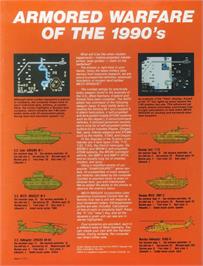 Box back cover for Mech Brigade on the Commodore 64.
