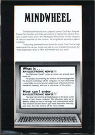 Box back cover for Mindwheel on the Commodore 64.