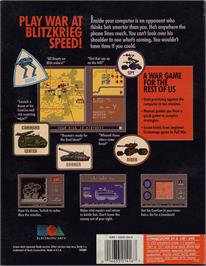 Box back cover for Modem Wars on the Commodore 64.