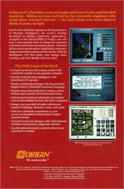 Box back cover for Omega on the Commodore 64.