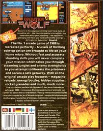 Box back cover for Operation Wolf on the Commodore 64.