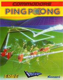 Box back cover for Ping Pong on the Commodore 64.